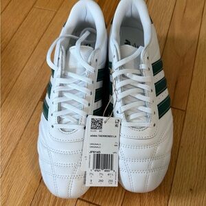 Adidas Women’s White and Green Sneakers